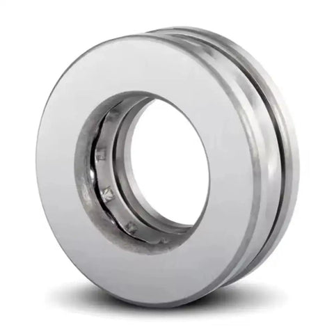 Two Pack 30mm Bore Thrust Ball Bearing Axial 47mm Outer Diameter 11mm Thickness Chrome Steel 52100 With Brass Cage, front view