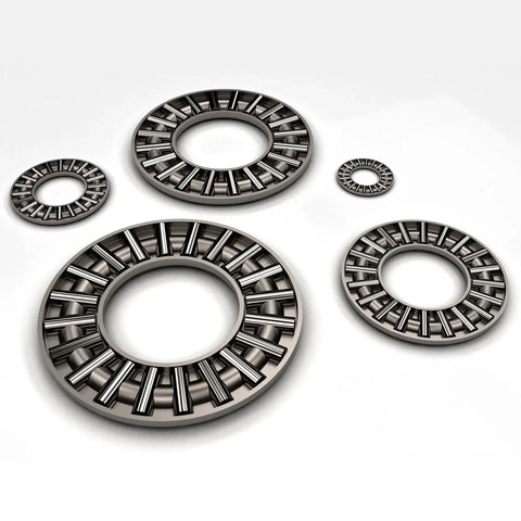 Thrust Needle Roller Bearings With Washers TC411 One Quarter Inch Bore Eleven Sixteenths Inch OD Five Sixty Fourths Inch Thickness