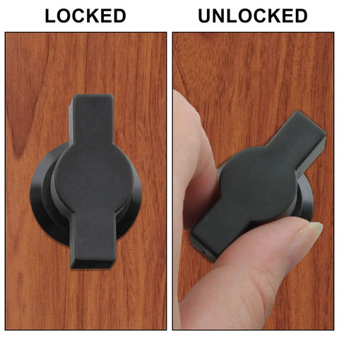 Two Pack Thumb Operated Offset Cam Lock Fits On Panels Up To Nine Millimeters Thick With T Handle Swing Knob Turn Cam Lock for cabinets