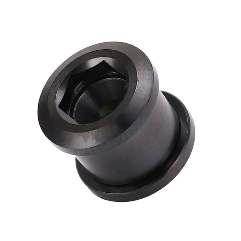 Ti Alloy Chainring Bolts, 6.5mm Single Speed Bike Chain Ring Screws, close-up view showing integrated tooth design, 5-Pack