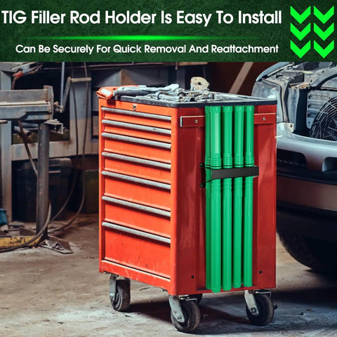 Welding Rod Storage Set With 8 Slot TIG Rod Rack And 8 40 Inch Tungsten Electrode Tubes Wall Mount Organizer by DoubleFill on toolbox