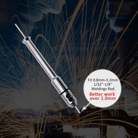 Ergonomic TIG Welding Finger Feeder for Precise Wire Feed and Safer Filler Metal No Fuss Pencil Style Tool showing wire size range