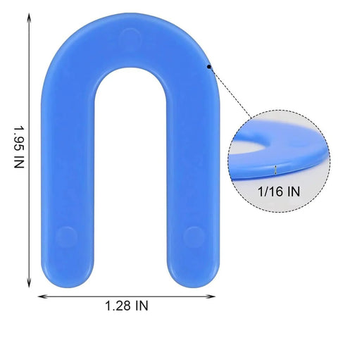 Tile Leveling System One Sixteenth Inch Spacers 300 Pieces Horseshoe U Shape Clips, blue horseshoe spacer with dimensions