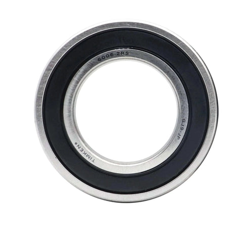 Timken 6006-2RS Double Rubber Seal Bearings 30x55x13mm front view showing seal and size marking