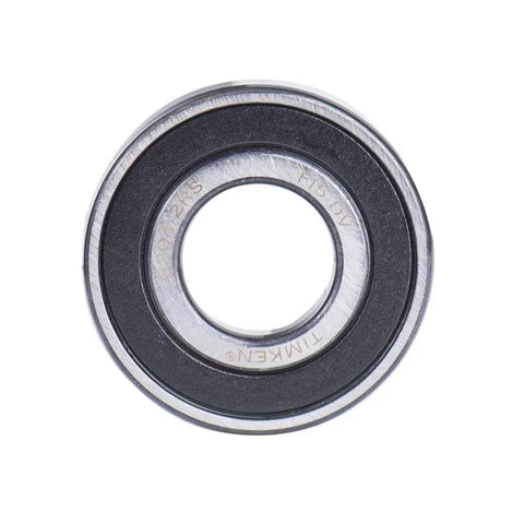 TIMKEN 6204-2RS 2PACK Double Rubber Seal Bearings 20x47x14mm, pre-lubricated deep groove ball bearing front view