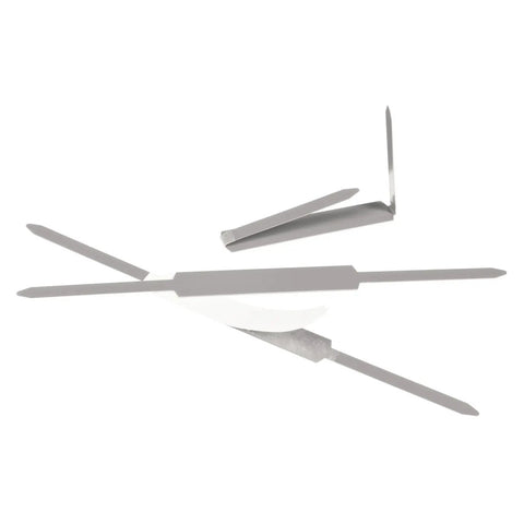 Self-Adhesive File Fasteners For Inside Folders By GBC, 2 Inch Capacity Budget-Friendly Pack With 100 Fasteners Per Box, shown with smooth coined edges.