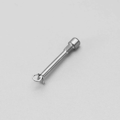 ✝️ Micro Traders 2pcs Bicycle Caliper Screw Brake Pad Bolt Screw Y8J798060 M4 Disc Brake Caliper Bolt shown on white background