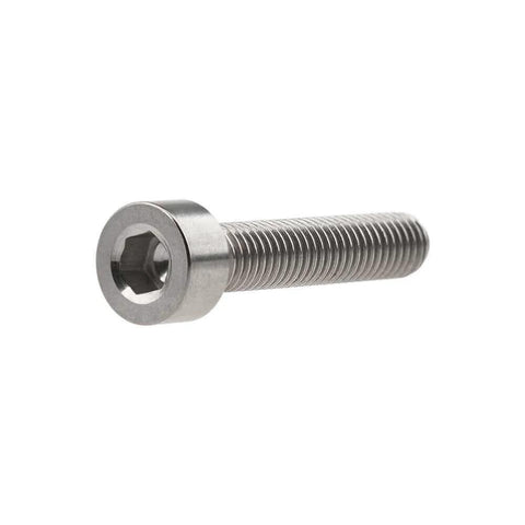 ✝️ Wanyifa Titanium Ti M5x25mm Bicycle Allen Hex Socket Head Screw, side view, durable titanium bolt for cycling assembly