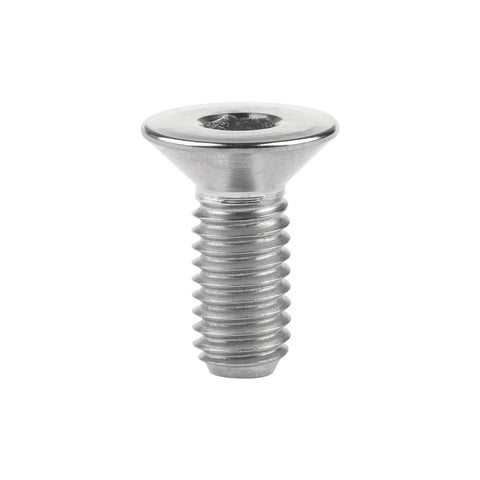 Wanyifa Titanium Ti M6x10 15 20 25 30 35 40 45mm Countersunk Flat Head Hex Socket Cap Screw Bolt pack of 4 (M6x15mm, Normal Titanium)