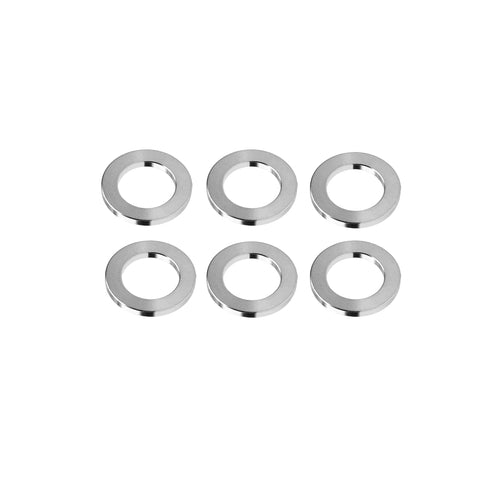Six Yaruijia Titanium Flat Washers M6 6AL4V Aerospace Grade 5 Sealing Rings for Screw Bolt Nut.