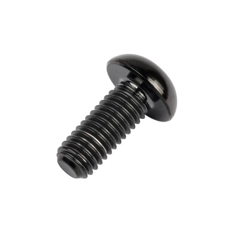 ✝️ Wanyifa 4Pcs Titanium M5 x 12mm Holder Torx Head Bolt Screw for Bicycle Water Bottle Cage in Black, single screw close-up view.