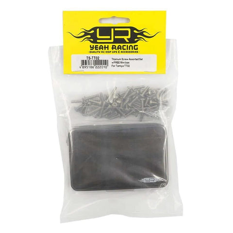Packaged Titanium Screw Assorted Set with FREE Mini box for Tamiya TT02