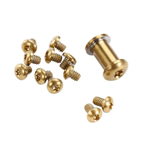 HiSpkNix Titanium Screw Set for Benchmade 535 Bugout, 533 Mini Bugout & 537 Bailout - Gold Pivot and Hardware Replacement Kit
