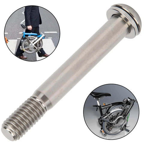 ✝️ Seatpost Bolt Titanium Alloy High Strength Lightweight Durable Screw Gasket Replacement for Brompton Folding Bicycle Accessories
