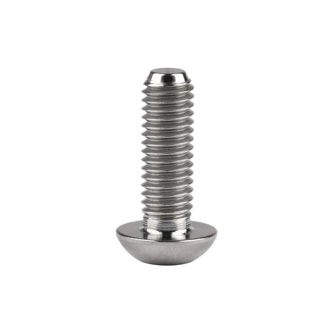 Single screw from ✝️ Wanyifa Titanium Ti Water Bottle Cage M5x8 10 12 15mm Bolt Button Head Allen Key Screws Pack of 10 (Silver, M5x15mm)