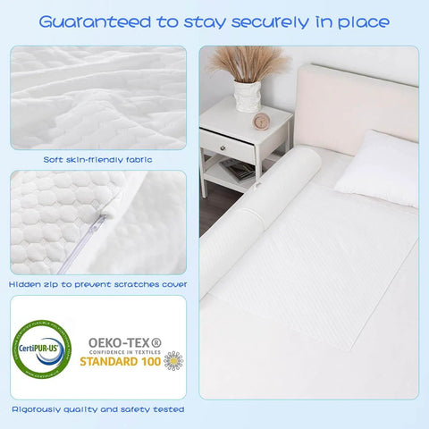 Foldable Toddler Bed Rail With Safe Bumper And Flap Non Slip Machine Washable Cover Portable Toddler Bed Rails For Kids