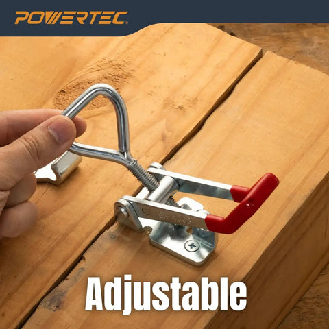 Heavy Duty Toggle Clamp Latch Set 4 Pack With 1320 Lbs Holding Capacity And Adjustable Quick Release Pull Action Lock Hole