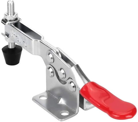 Heavy Duty 10 Pack Toggle Clamps For Woodworking And Welding with rubber tip, front view