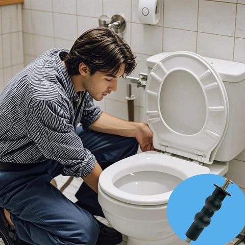 Person installing Toilet Seat Bolts And Screws Kit, 4 Pieces, Extra Long Stainless Steel Fasteners with rubber nut anchors.