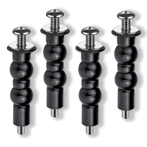 Universal Toilet Seat Screws Replacement Kit For Top Mount Seats With No Fuss Easy Install Expanding Rubber Bolts And Stainless Steel Hardware