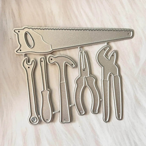 Metal tool-shaped Stainless Steel Die Cutting Dies For Scrapbooking And Card Making Embossing Stencils And Die Cuts For DIY Crafts