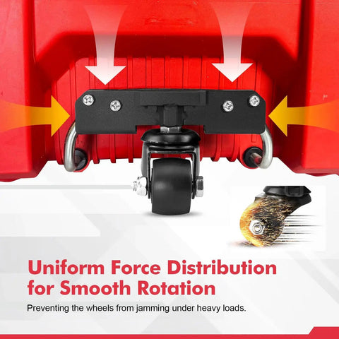 Front Wheels For Packout Rolling Tool Box 360 Degree Rotation Caster Wheels Accessories Improve Maneuverability And Mobility