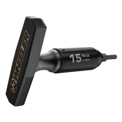 Individual Limiter 15 Inch Pounds side view showing 15 in-lb torque specifications, black finish, and T-handle design.