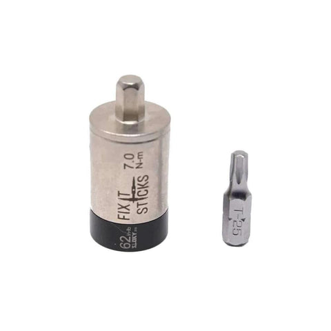 Large Torque Limiter | Durable Accurate Lightweight Easy-to-Use Torque Control Tool | Compatible with Standard 1/4" Drivers, 62 in-lb, shown with T-25 bit