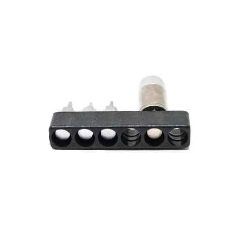 4 Inch Lbs Torque Limiter & Three Bit Combo Pack showing metal torque limiter and three hex bit set, front view.