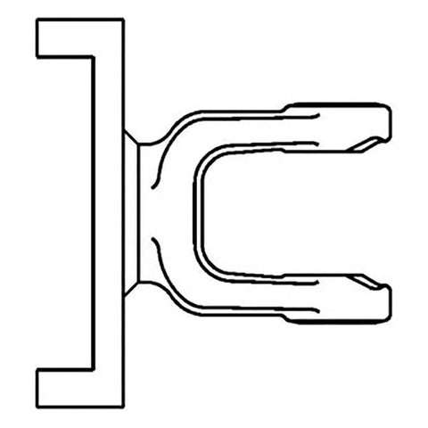 C133-RC D358300 New Great Lakes Clutch Torque Limiter Yoke Domestic 35 Series diagram showing front view dimensions