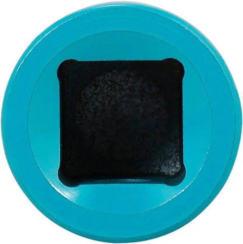 Top view of Torque Limiting Extension, 1/2" Drive, 150 ft/lbs, Turquoise, 40150, showing turquoise finish and drive end.