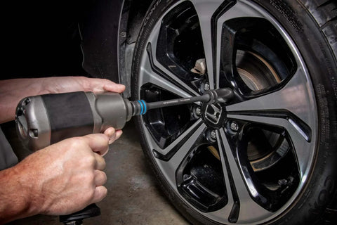 Using 5 Piece 1/2" Drive Torque Limiting Impact Extension Set | 89650 with impact wrench on car wheel lug nuts