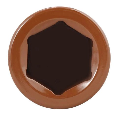 Top view of brown Torque Limiting Socket, 1" Drive, 475 ft/lb, 33mm-1-5/16, 40402
