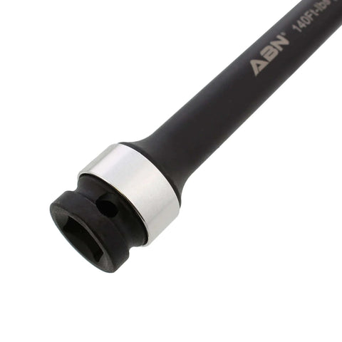 Close-up of 1/2in Drive 8in Long Torque Limiting Socket Extension Bar, 140 ft/lb CR-MO with Silver Color-Coded Aluminum Ring