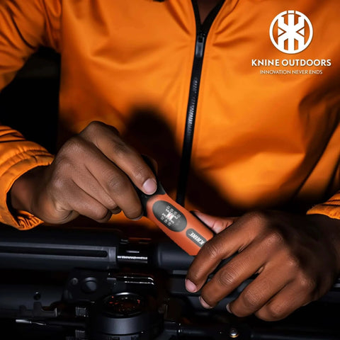 Person using Torque Screwdriver Wrench Driver Set 10-70 Inch Pounds lbs for Maintenance, 21 Hex Bits, Shaft Extension, Bike Repairing, Orange