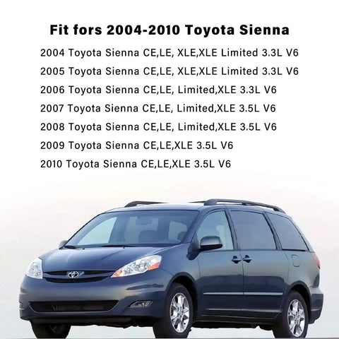 Right Sliding Door Roller Hinge Compatible With Sienna 2004 2005 2006 2007 2008 2009 2010 Passenger Side Center Door Power Roller Assembly Replacement 68380 08031 Restores Smooth Operation And Eliminates Jamming with Toyota Sienna 2004 model.