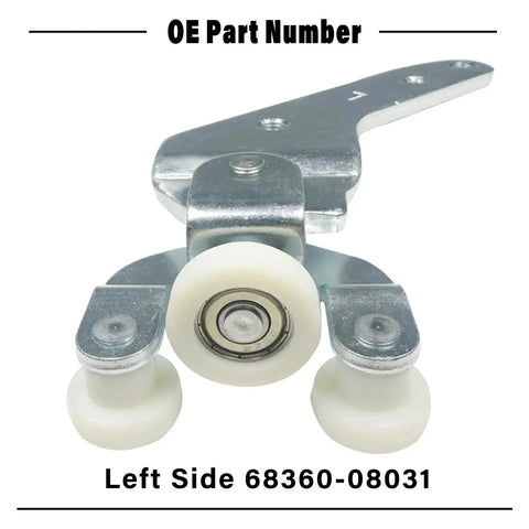 Left Driver Side Sienna Sliding Door Roller Hinge Compatible With 2010-2021 Toyota Sienna Center Power Door Roller Assembly Replacement 68360-08031 Durable Aluminum Alloy Wheel And Track Guide For Smooth Operation And Easy Install