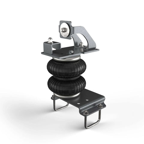 Air Bag Suspension Kit for 2005–2023 Toyota Tacoma 2WD and 4WD, heavy duty rear air springs, side view with brackets