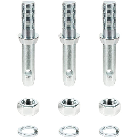 Cat One Draw Pin Hitch Accessories For Tractors Five And One Half Inch Three Pack Universal Fit For Category One Quick Hitch Implements Workhorse Pins To Secure Attachments On Tractor Lift Arms, showing pins and nuts