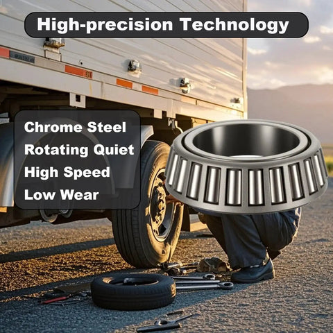 Two Pack 3500 Lb Trailer Axle Bearing Kit For 1-3/8 To 1-1/16 Inch Spindles Includes L68149 L44649 Boat Wheel Bearings