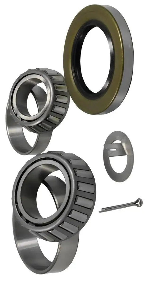 Four Trailer Bearing Kits For 3500 Lb Axles With 84 Spindle Fit EZ Lube And Standard Hubs With Or Without Brakes visible components