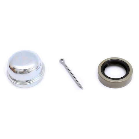Trailer Bearing Repair Kit Set For Three Quarter Inch Straight Spindles Pair Including 11949 Bearings 11910 Races Seals Cotter Pins And Dust Caps