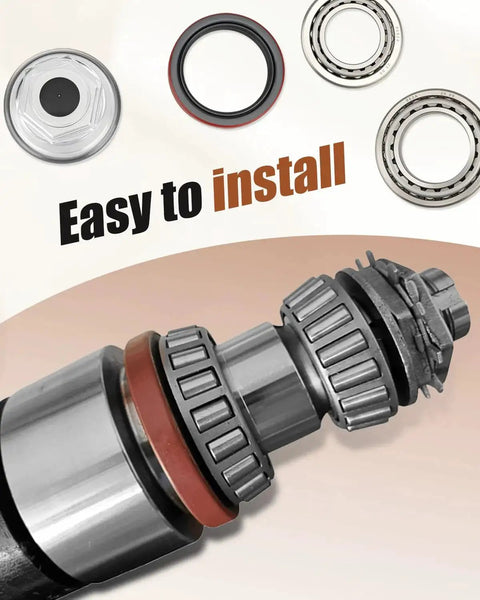Close-up of the Trailer Bearing Kit For Dexter 10K GD Axles After 2009 Replacement BK 430 GD 21 88 with bearings and seals