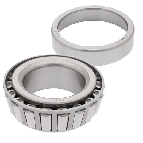 Close-up of 4 Set 8000 Lb Trailer Axle Bearing Kit With Outer Bearing 02475 02420 1.25 Inch ID And Inner Bearing 25580 25520 1.75 Inch ID