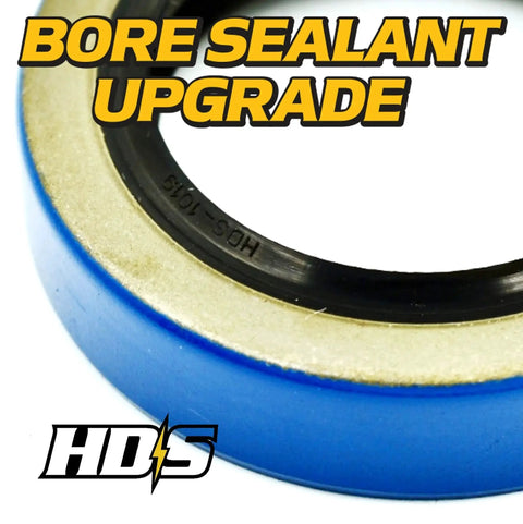 Beefed-Up Heavy Duty Trailer Bearing Kit For 1-1/16 Inch Axles Rebuilds 2 Wheels With L44649 L44610 Bearings, close-up of seal