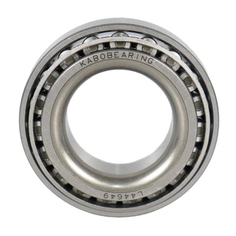 Close-up of L44649 bearing from the 2 Set Trailer Wheel Hub Bearing Kit For 1-1/16 Inch Axles Includes L44649 ID 1.0625 Inch Bearings