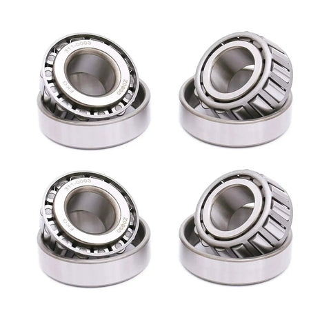 Trailer Bearing Repair Kit Set For Three Quarter Inch Straight Spindles Pair Including 11949 Bearings 11910 Races Seals Cotter Pins And Dust Caps High Quality Bearing Steel