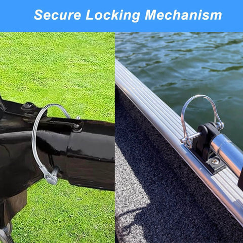 Heavy Duty Trailer Coupler Pin One Quarter Inch By Four Inch, Two Pack, Premium Zinc Plated High Carbon Steel Hitch Pin locking mechanisms