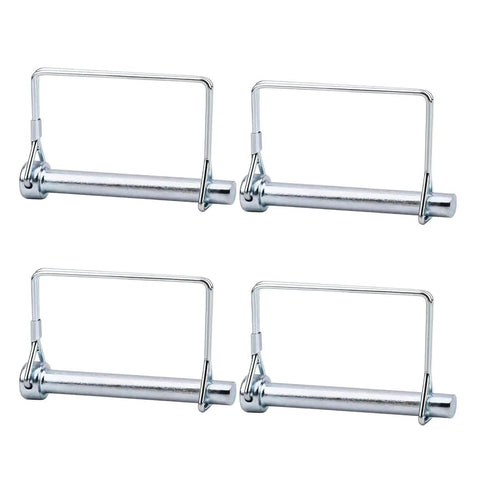 8 Pack Trailer Coupler Pins Three Eighths By Two And Three Quarters Inch Heavy Duty Wire Lock Pins for Trailers, RVs, Boats, Farm Equipment