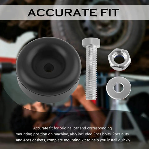 Two Pack 2.5 Inch Trailer Door Bumper Rubber Stops With Screws Nuts And Gaskets For Shock Absorption Universal Bump Stops